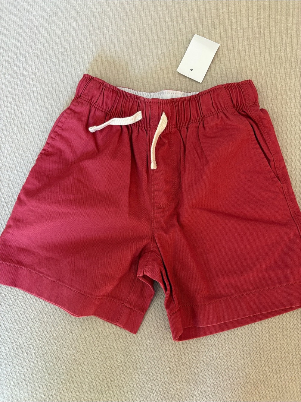 Crewcuts Boys' Red Elastic-Waist Athletic Shorts